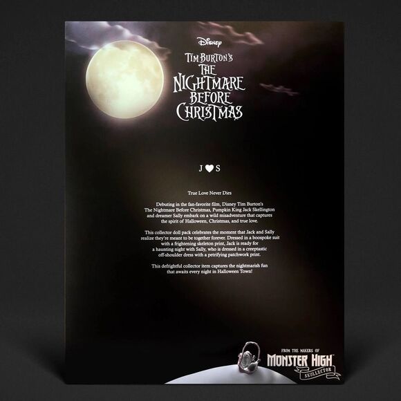 Monster High Skullector Disney's Nightmare Before Christmas | Jack & Sally NIB - Picture 16 of 16